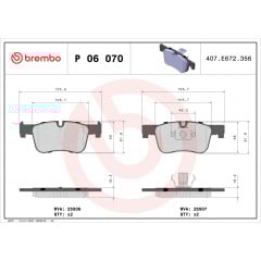 Bremseklodssæt Foraksel | BMW