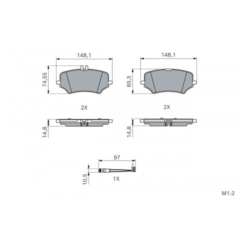 Bremseklodser Bagaksel | Mercedes